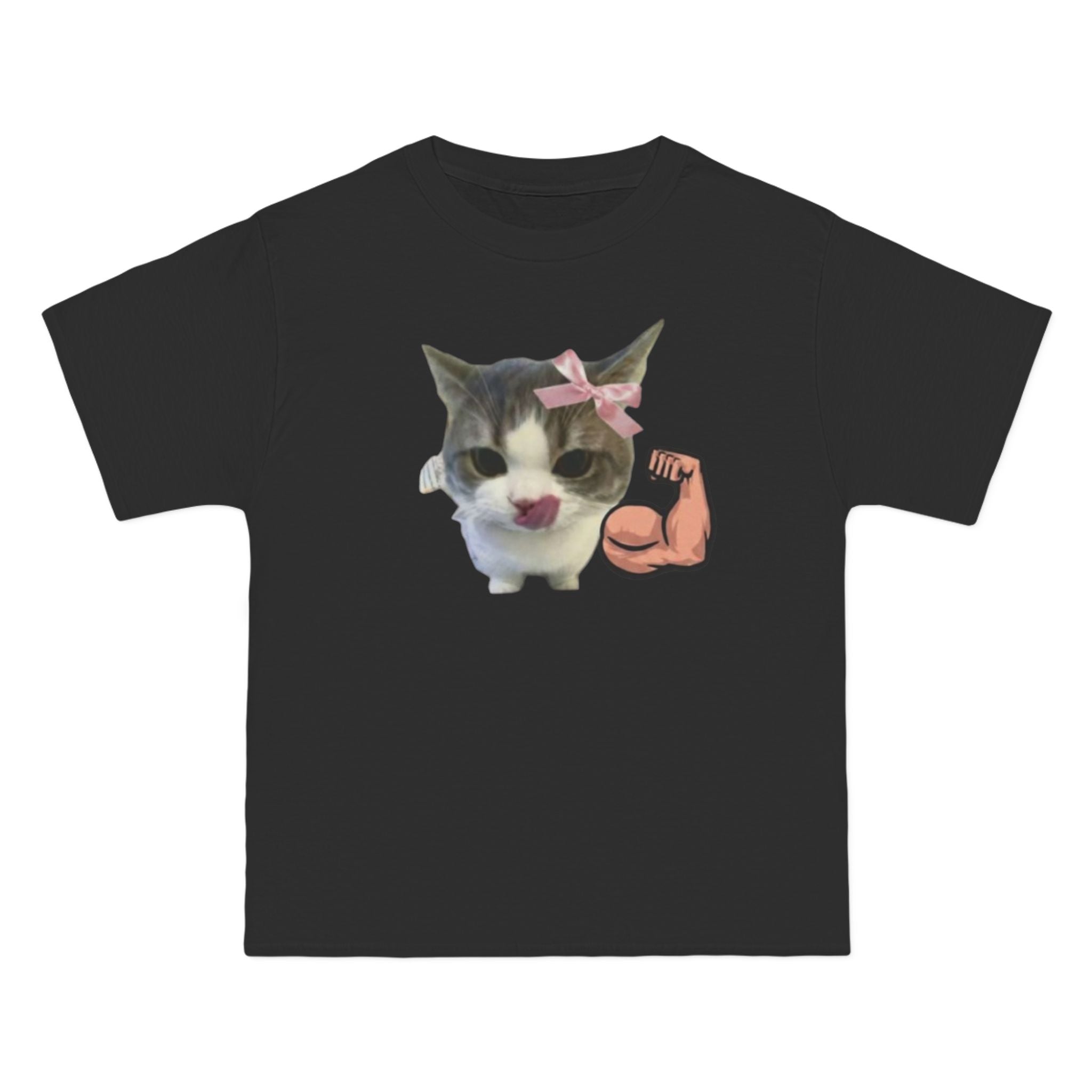 Cute strong cat t-shirt for Gym