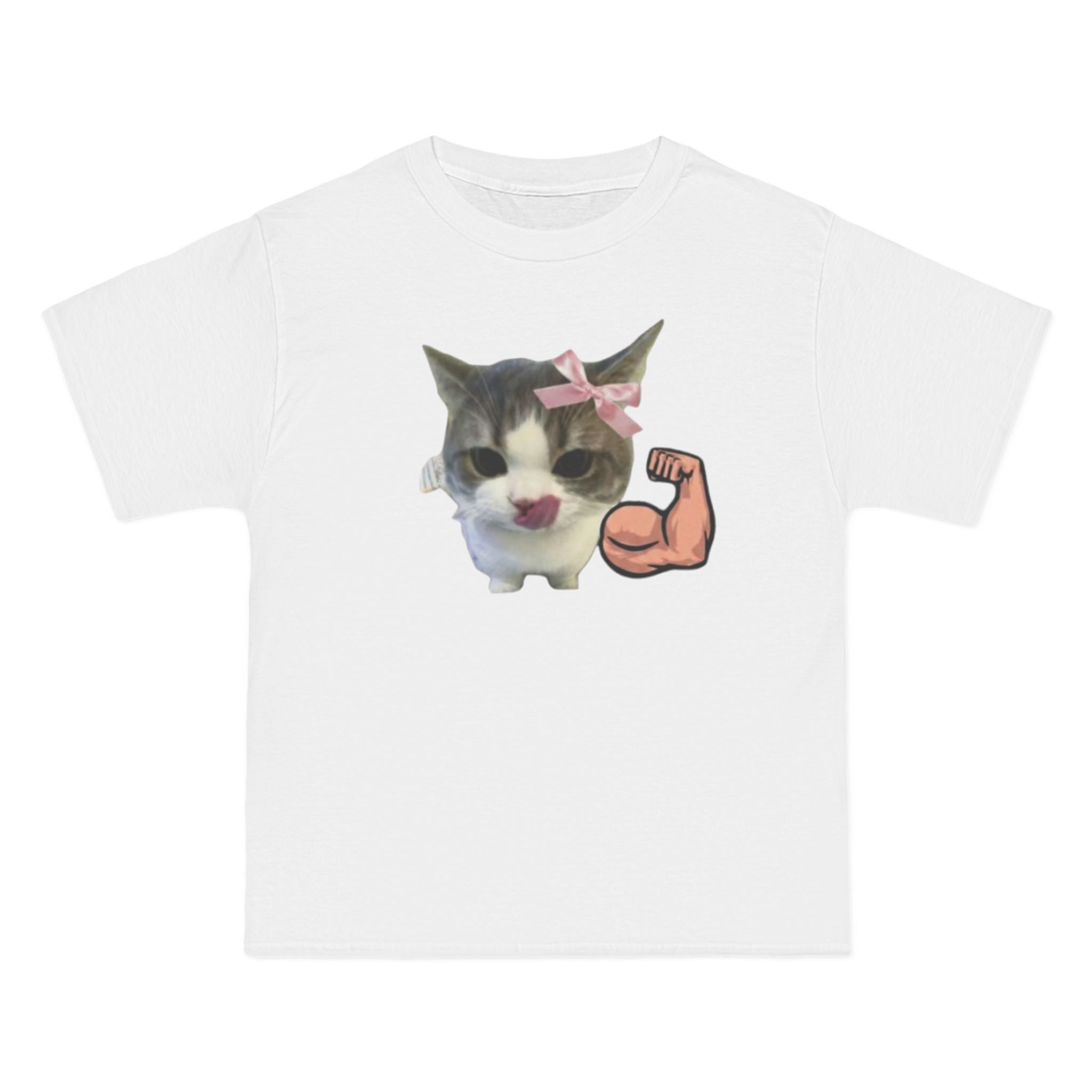 Cute strong cat t-shirt for Gym